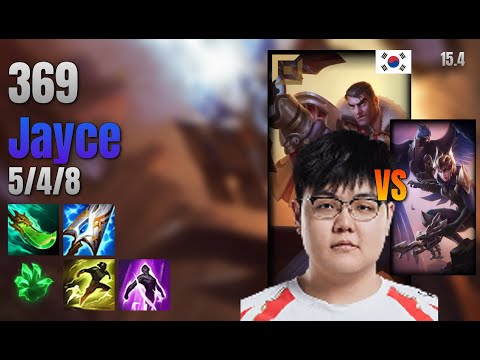 369 Top Jayce vs Quinn lol KR solo rank Full Game 15.4 | 369 제이스 vs 퀸
