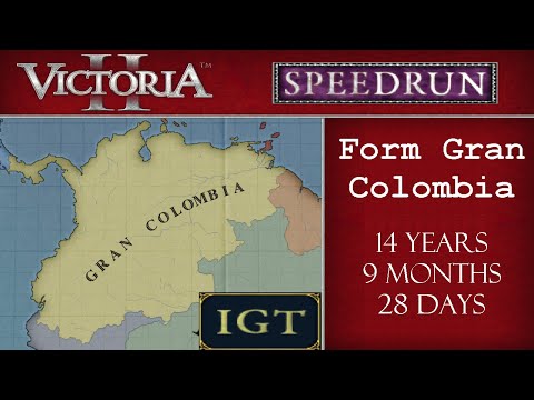 [WR] Gran Colombia formed in less than 15 years! - Vic2 IGT Speedrun