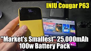 Steam Deck: INIU Cougar P63 100w 25,000mAh "Market's Smallest" Power Bank