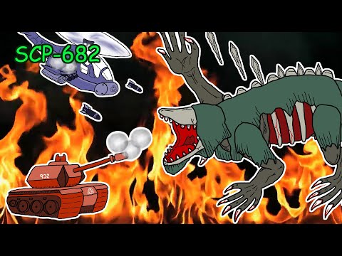 SCP-682 VS SCP Foundation MTF (SCP Animation)
