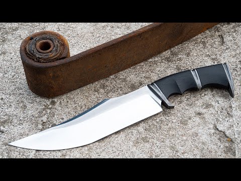 Knife Making - Bowie from Leaf Spring