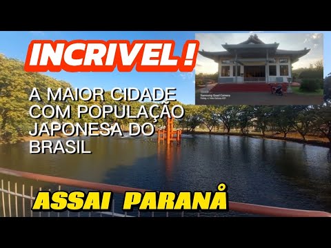 ASSAI NO PARANÁ A MAIOR CIDADE COM POPULAÇÃO JAPONESA DO BRASIL ! 