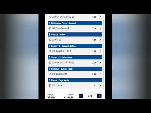 Schedina domenica (09/01/2022)