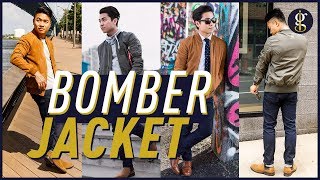 HOW TO WEAR A BOMBER JACKET 7 Ways + Why it Works | Men