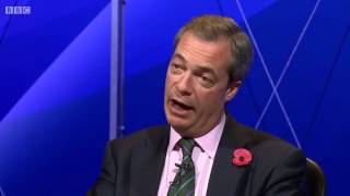 Question Time - Nigel Farage 'Immigration Is Not Right And Its Not Fair'  07/11/2013