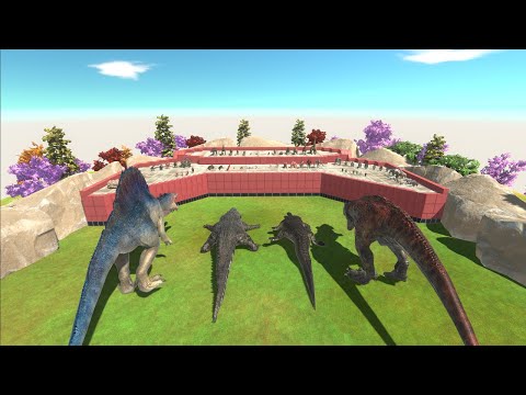 PURUSSAURUS + T-REX + SPINOSAURUS + MACHIMOSAURUS vs EVERY FACTION [Lanix manuel Request] ARBS