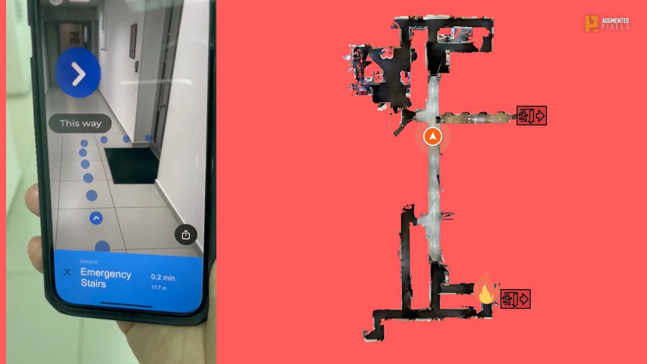 Fire Evacuation using precise Localization and AR Navigation