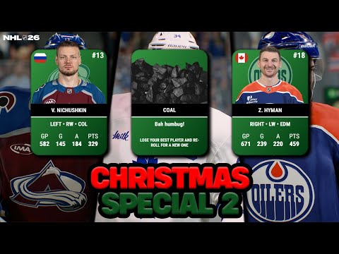 Build An NHL Team With A Christmas TWIST! (Second Attempt) ⛄🎅