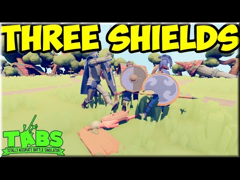 Shield Trio! Knight+Brawler+Hoplite vs Every Unit 3v1 - TABS Unit Possession Update