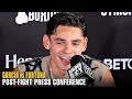 RYAN GARCIA FULL POST FIGHT PRESS CONFERENCE VS JAVIER FORTUNA; TALKS GERVONTA DAVIS FIGHT NEXT!