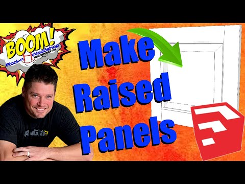 Make a Raised Panel - Sketchup for Woodworkers Tutorial 10