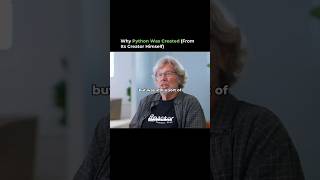 Why Python Exists Guido Van Rossum Explains #shorts #linux #python #programming