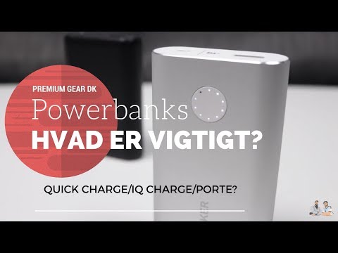 Powerbanks: Hvad er vigtigt? Anker, IQ, Quick Charge mm. (Dansk/Danish)