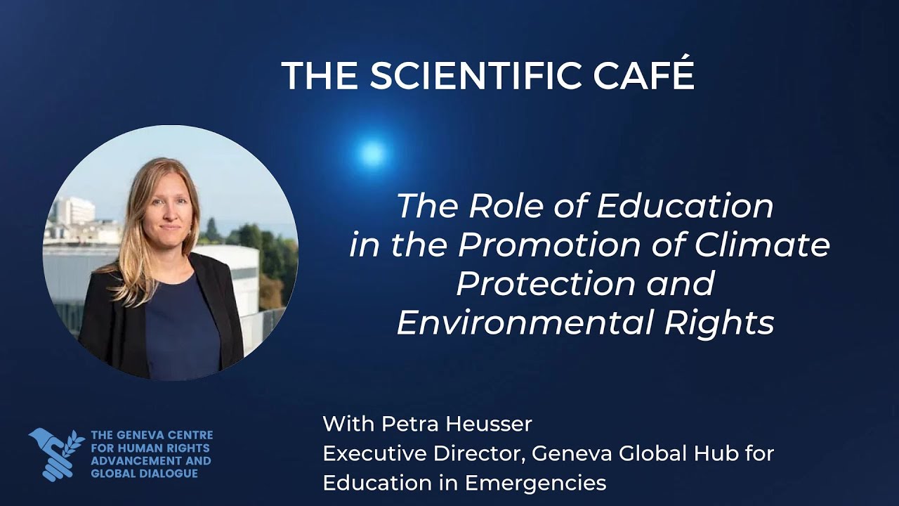 Scientific Café Episode 38, Dr Petra Heusser, Executive Director, Geneva Global EiE Hub