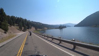 preview picture of video 'Day 7:14, Canada & Yellowstone, EagleRider, Harley, Blackfoot River, Fairmont Hot Springs Resort 4K'