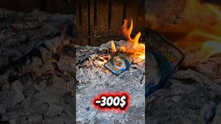 How to destroy 800$ card 🫣🥵🔥 #pokemon #charizard #megacharizard