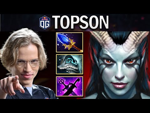 OG.TOPSON QUEEN OF PAIN - PRACTICING FOR TI10 - DOTA 2 7.29 GAMEPLAY