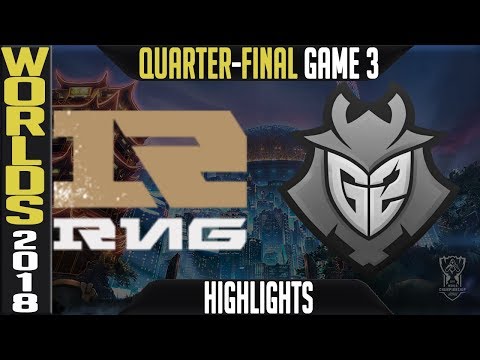 RNG vs G2 Highlights Game 3 | Worlds 2018 Quarter-Final | Royal Never Give Up vs G2 Esports