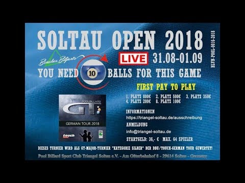 SOLTAU OPEN 2018 Vorrundengruppe Freitag, den 31.08.2018 um 14.00 Uhr powered by Touch / German Tour