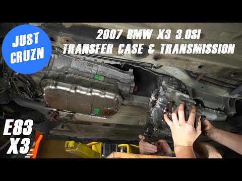 How to remove a BMW E83 X3 Transfer case & Transmission