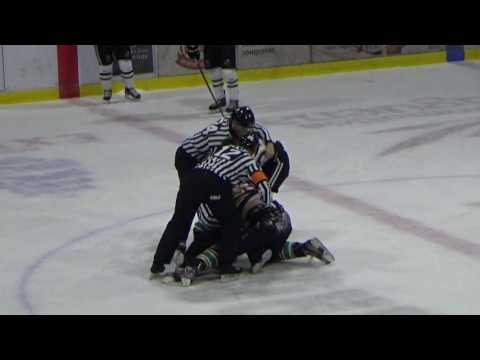 Hockey Fights / Dave Hamel vs Hubert Poulin