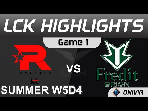 KT vs BRO Highlights Game 1 LCK Summer Season 2021 W5D4 KT Rolster vs Fredit BRION by Onivia