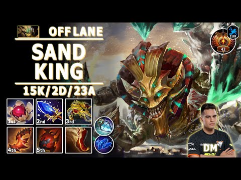 Sand King Off Lane | 7.34 | DM Reworked SK Play | Dota 2 Immortal Gameplay