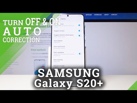 How to Enable Auto-Correction in Samsung Galaxy S20+ |  Android Text Replacement