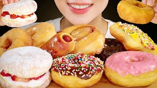 ASMR Assorted Donuts Eating Sounds | MINEE EATS