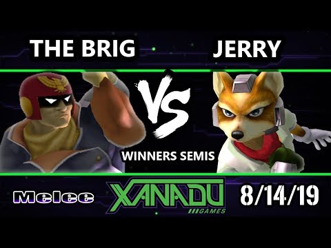 Smash Melee Tournament - The Brig (Falcon) Vs. Jerry (Puff, Fox) S@X 315 SSBM Winners Semis