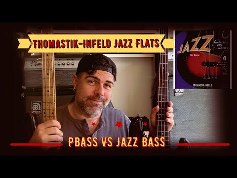 BEST FLATWOUND STRING EVER? - THOMASTIK-INFELD JAZZ FLATS - PBASS VS JBASS - Andy's Vintage Guitars
