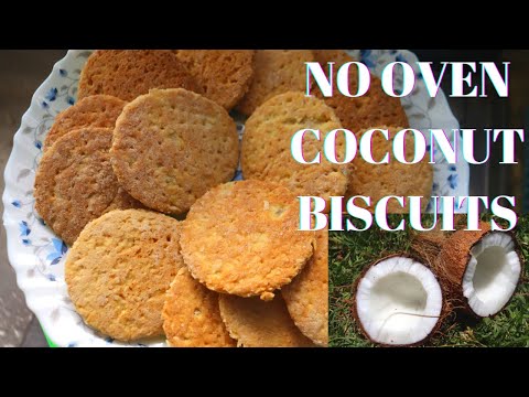 How to Make Coconut Biscuits with Coconut Residue on Your Gas Stove or Gas Cooker