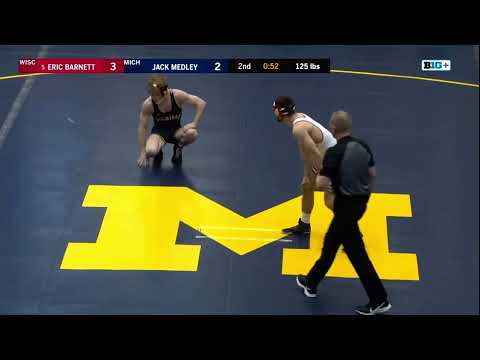 Jack Medley (Michigan) vs Eric Barnett (Wisconsin) 125lbs