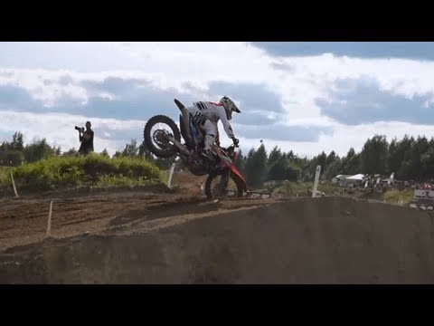 Hyvinkää mx gp MX2 & MX1 qualifying race crashes