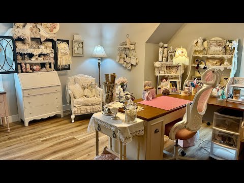 Willkommen in meinem Bastelraum ~ Shabby Chic Vintage Bastelraum-Tour