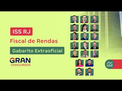 Concurso ISS RJ - Fiscal de Rendas - Gabarito Extraoficial