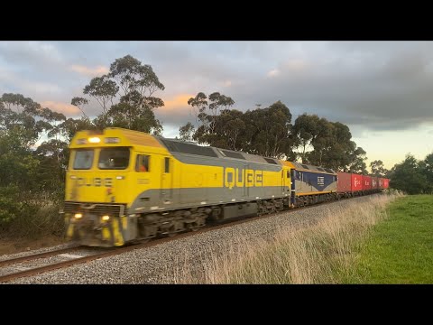 Down 9173 QUBE Ultima with G532 and G515 from Melbourne heading to Ultima 7/8/2023