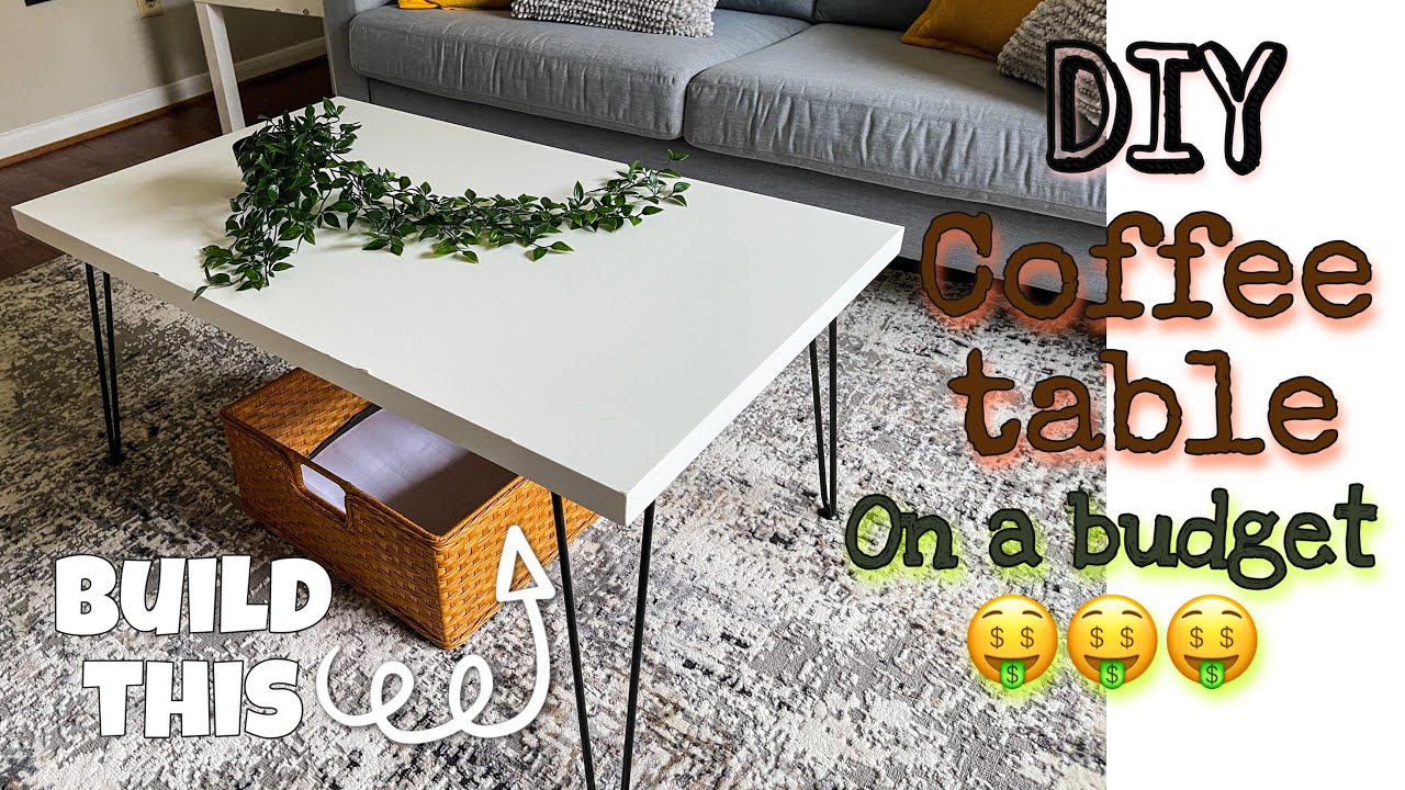 DIY coffee table for less than $35 | step by step tutorial | ikea hack