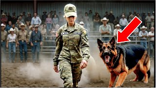 Female Veteran Humiliated At Dog Showcase — Until Her German Shepherd Leaves Everyone Speechless!