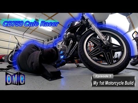 My 1st Motorcycle Build (E5) - Honda CB750 Cafe Racer (exhaust, seat pan)