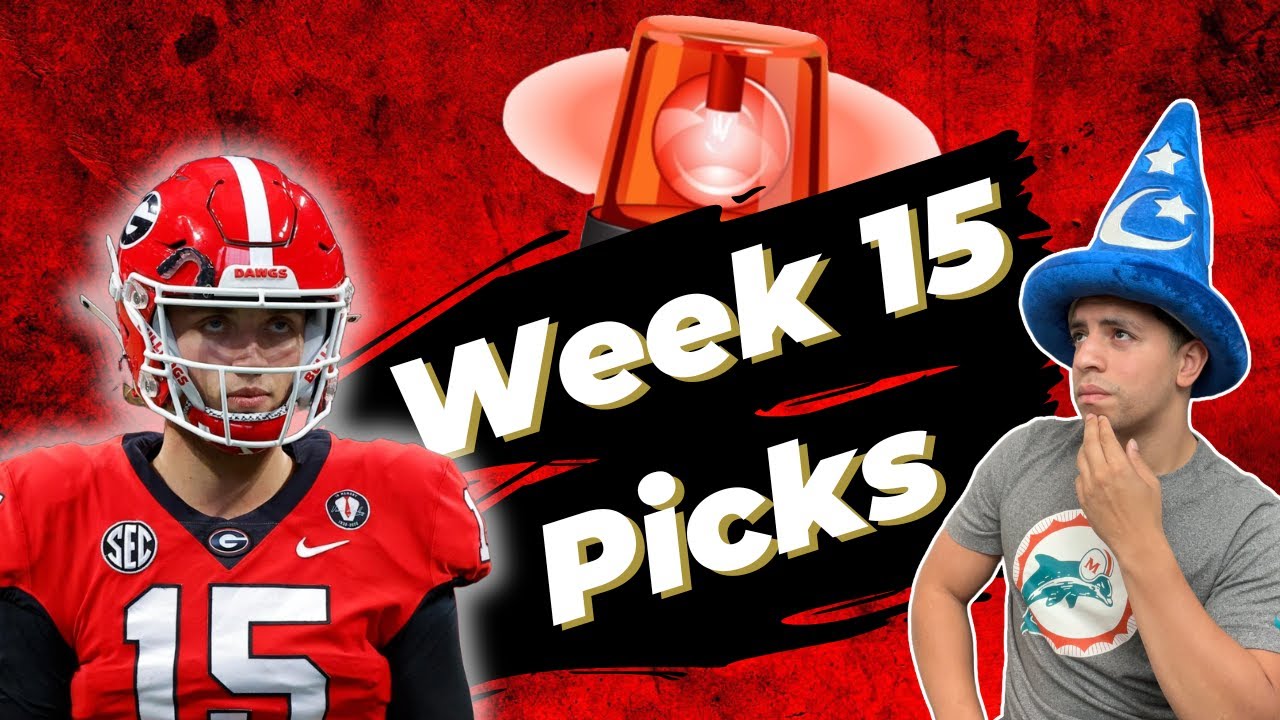 College Football Week 15 Picks & Predictions - CHAMPIONSHIP WEEK!