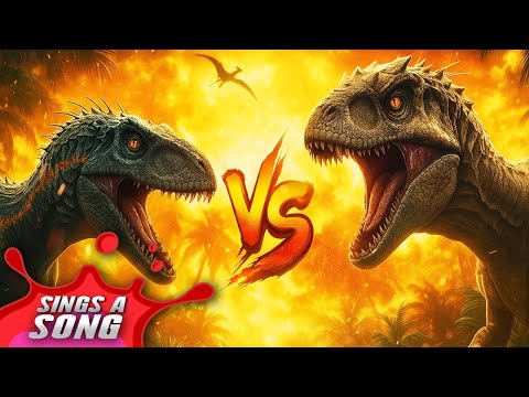 Indoraptor VS Indominus Rex Rap Battle (Jurassic World Fun Dinosaur Rap Song)