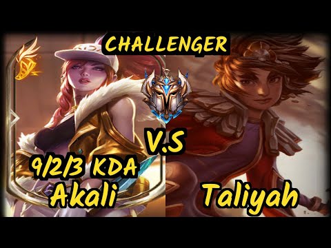 PNG Grevthar (AKALI) vs TALIYAH - 9/2/3 KDA MID CHALLENGER GAMEPLAY - BR