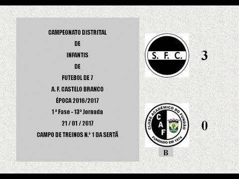 20170121 1ª Fase 13ª Jornada Sertanense FC vs C A Fundão