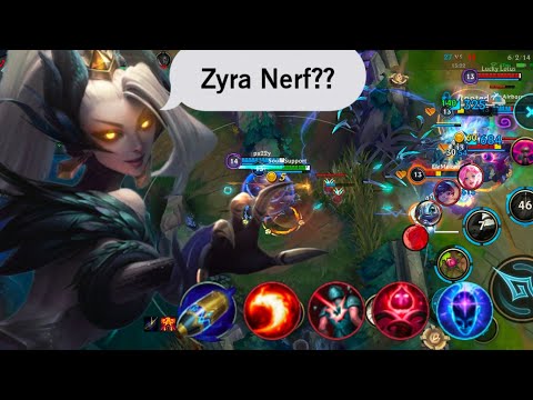 Zyra Nerf Really?? / Zyra Support Gameplay S12