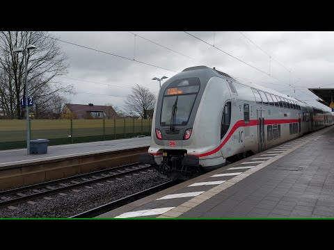 Züge Schnelldurchfahrten  Bahnhöfen Bassum-Nienburg - Trains station near Bremen Germany