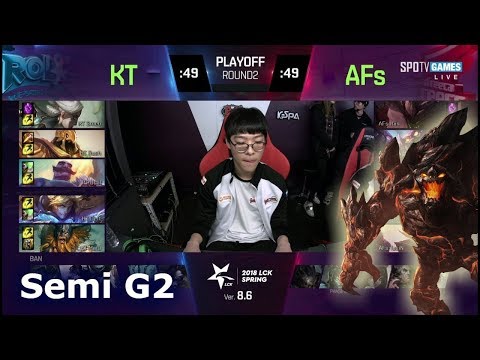 AFS vs KT Game 2 - Semi Finals S8 LCK Spring 2018 Play Offs - Afreeca Freecs vs KT Rolster G2 1080p
