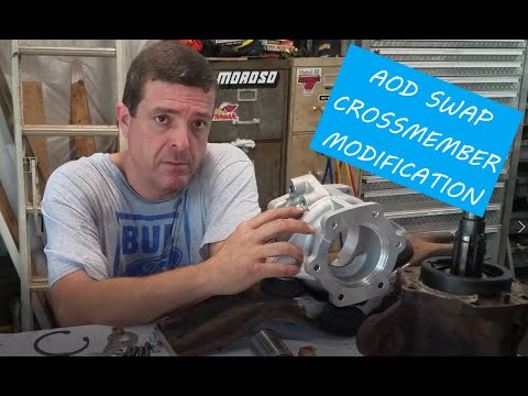 Advance Adapters AOD Swap - Crossmember Modification - 1966 Ford Bronco Restoration Project