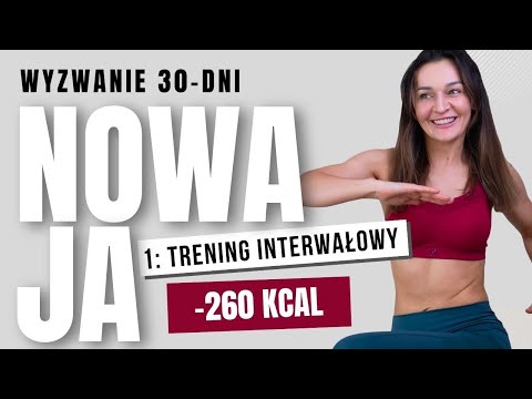 1. ODCHUDZAJĄCY trening interwałowy dla początkujących / 30-dniowe wyzwanie NOWAJA