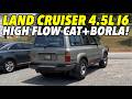 1996 Toyota Land Cruiser 4 5L I6 W HIGH FLOW CATS BORLA PRO XS